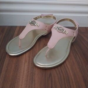 Michael Kors Pink and Gold Sandals